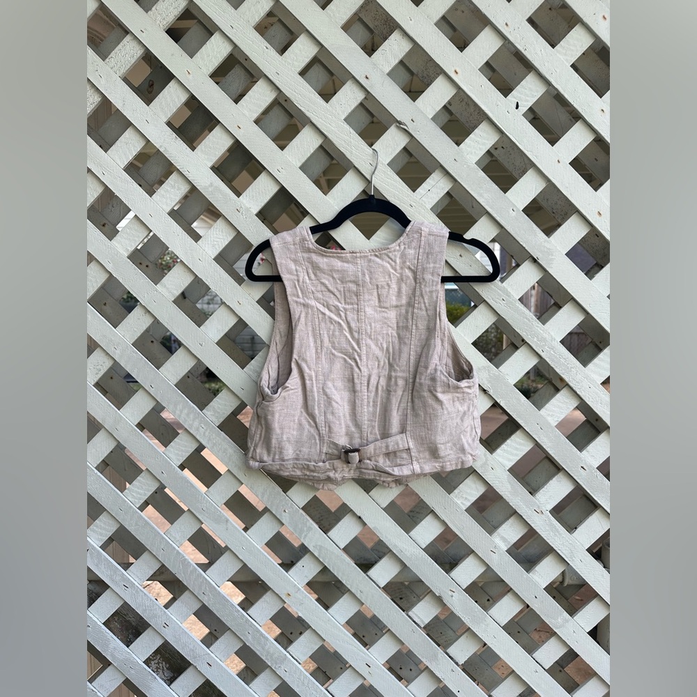 ⭐️Free people Charley Linen Vest - Picture 7 of 7
